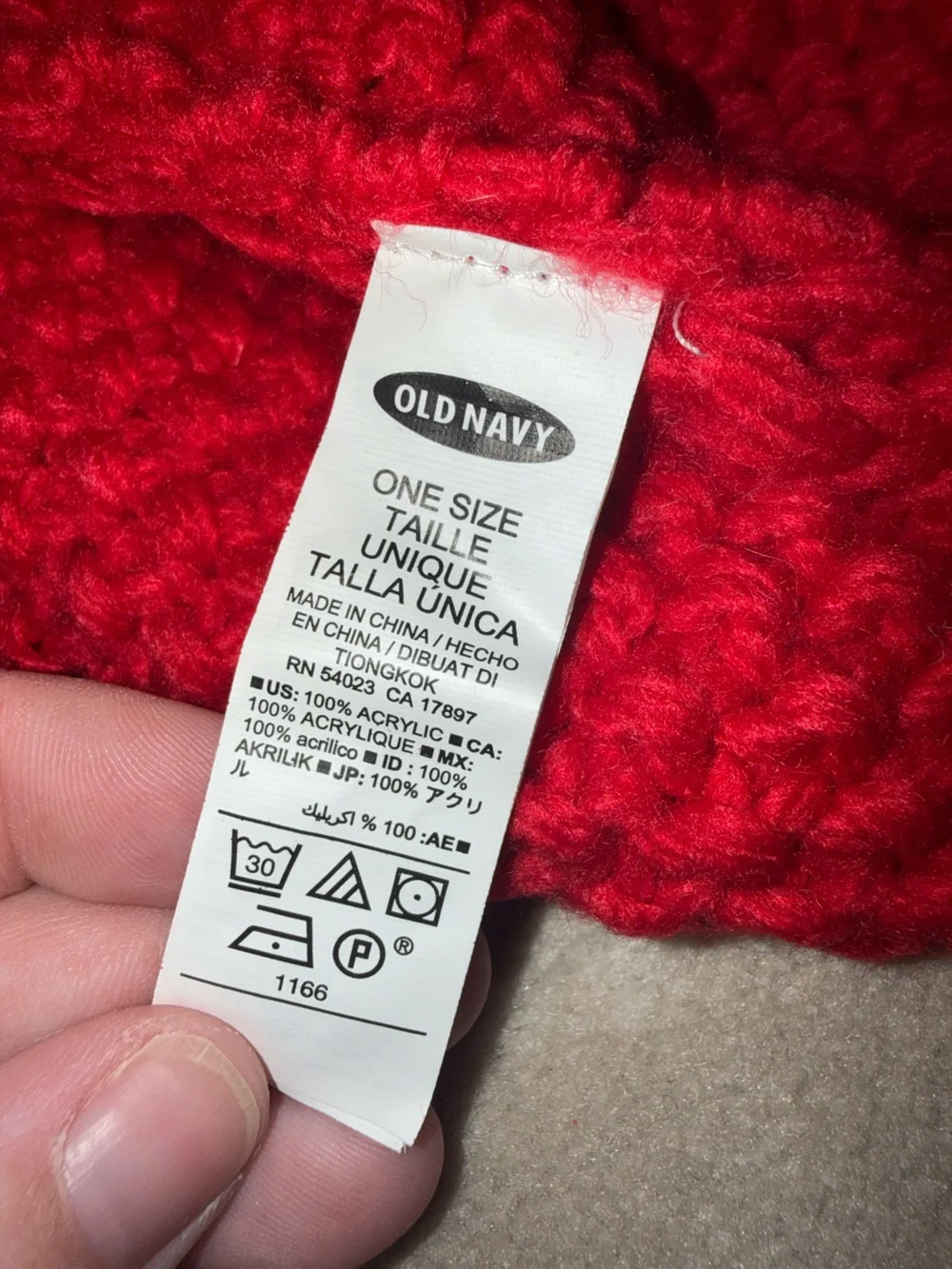 Old Navy Red Knit Infinity Scarf Women Accessories one size acrylic
